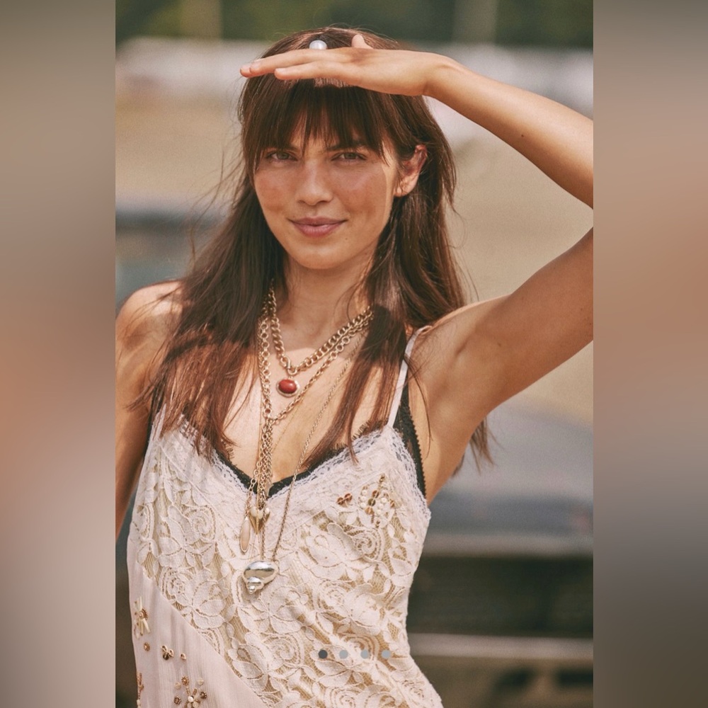 NWT Free People Heather Charm Necklace - Picture 2 of 6